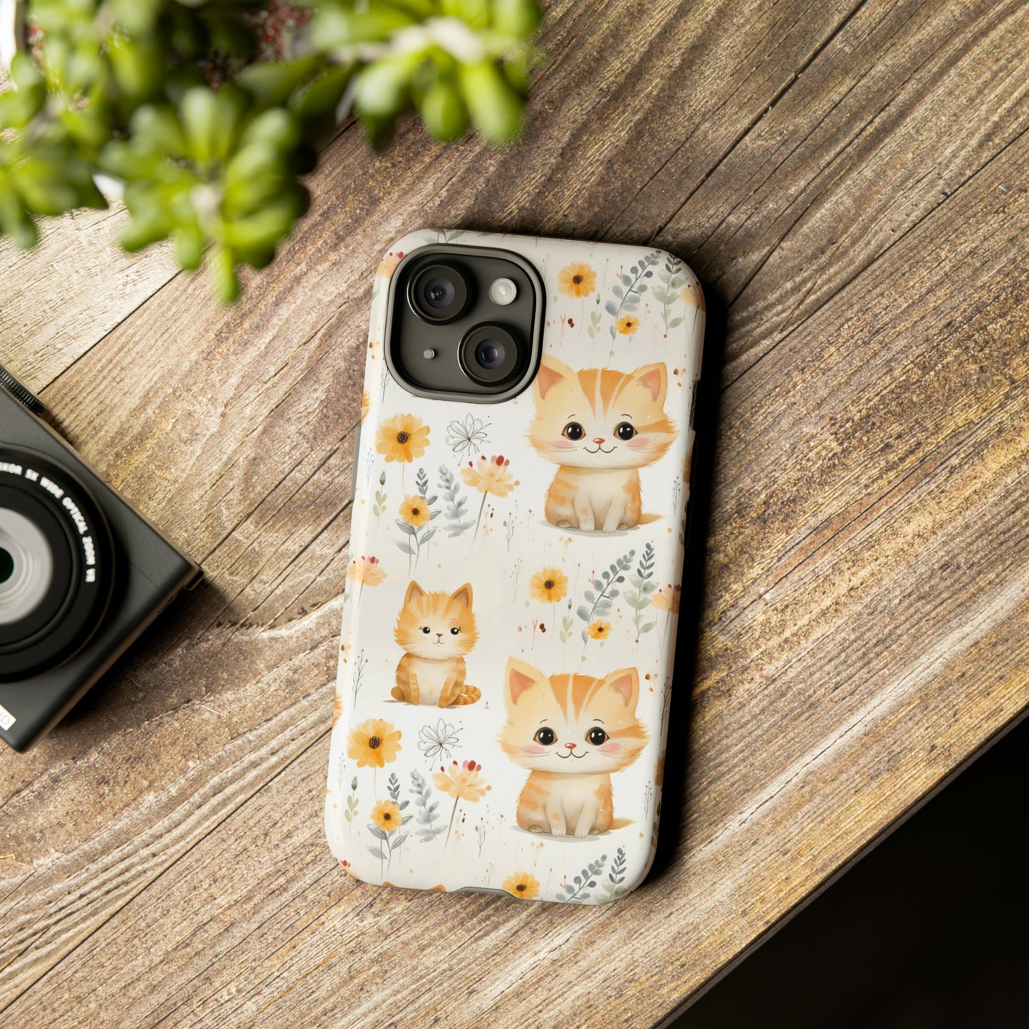 Kitten pattern phone case/cover.
