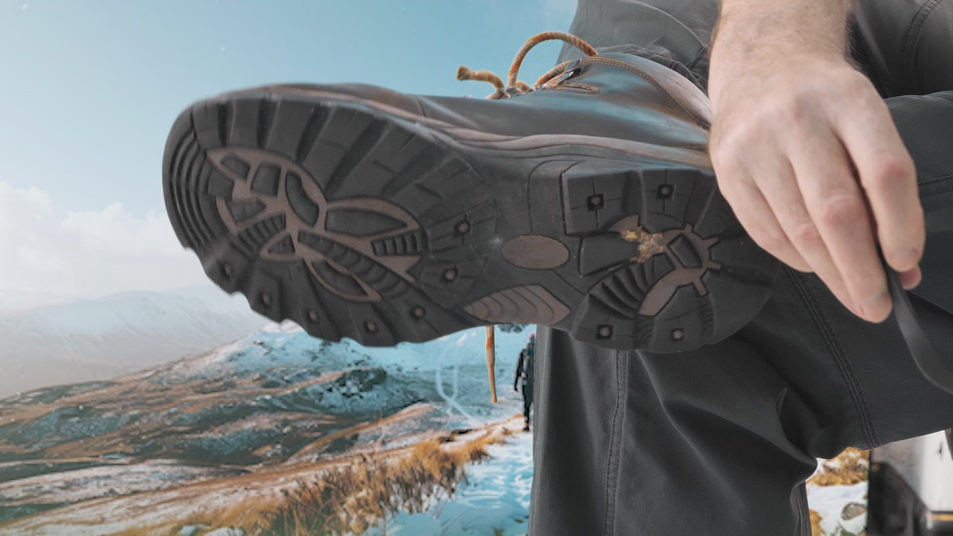 Video shows the correct way to put on our 10 point antislip crampon for shoes or boots.